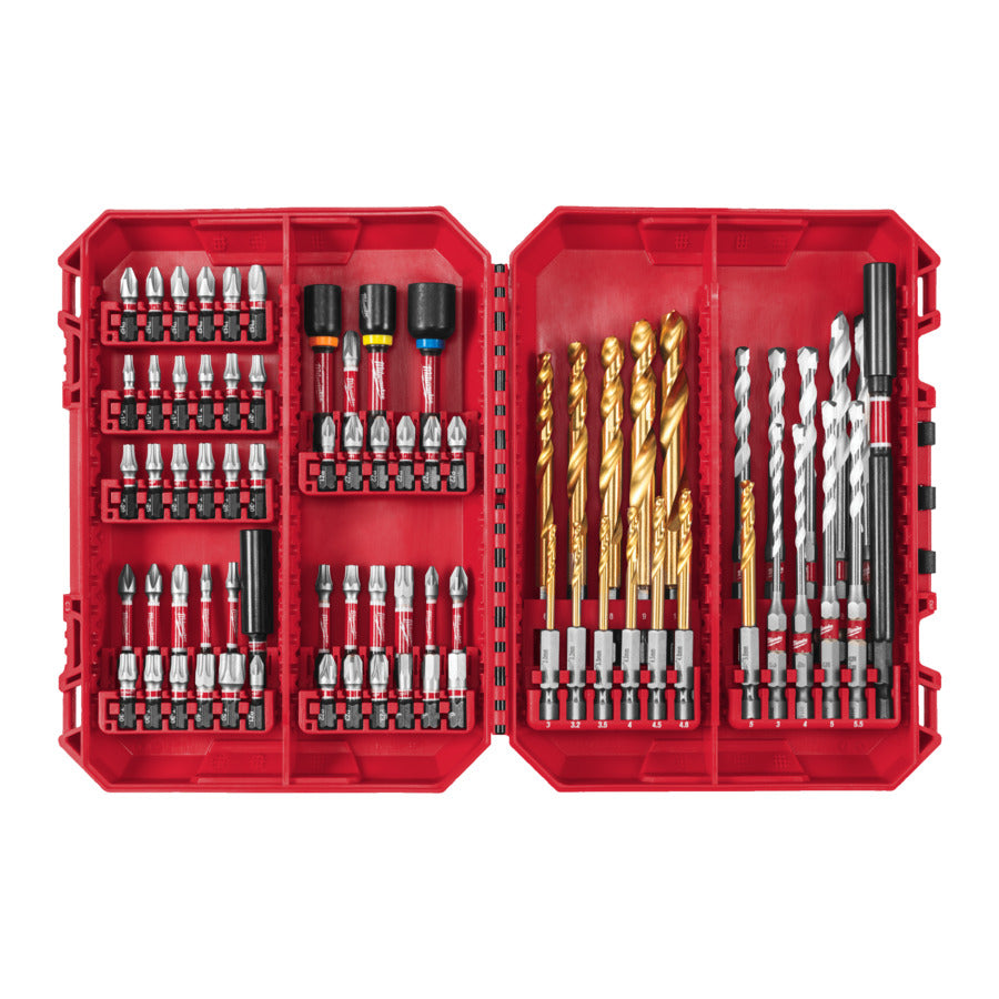 Coffret Milwaukee SHOCKWAVE Impact Duty 74 pièces