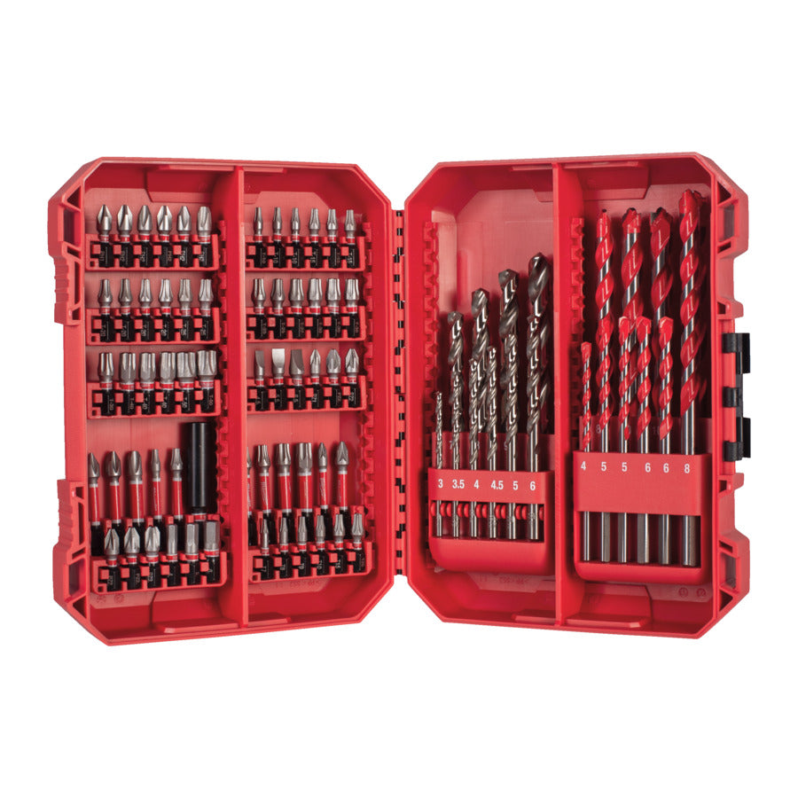 Estuche 80 piezas SHOCKWAVE Impact Duty Milwaukee