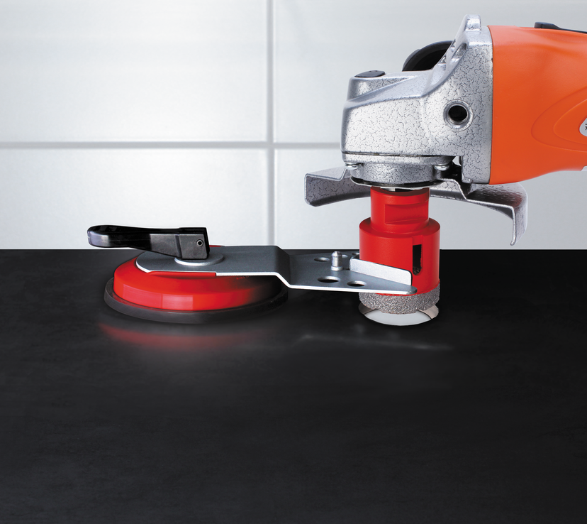 Kit de 4 forets diamantés + Guide Multidrill DRYGRES Rubi