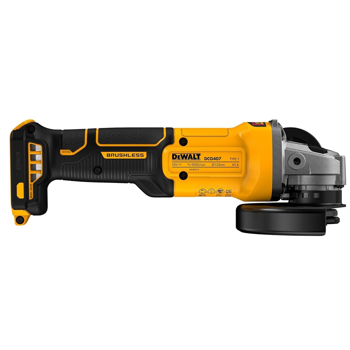 Mini-meuleuse sans balais Dewalt DCG407N XR 18 V 125 mm