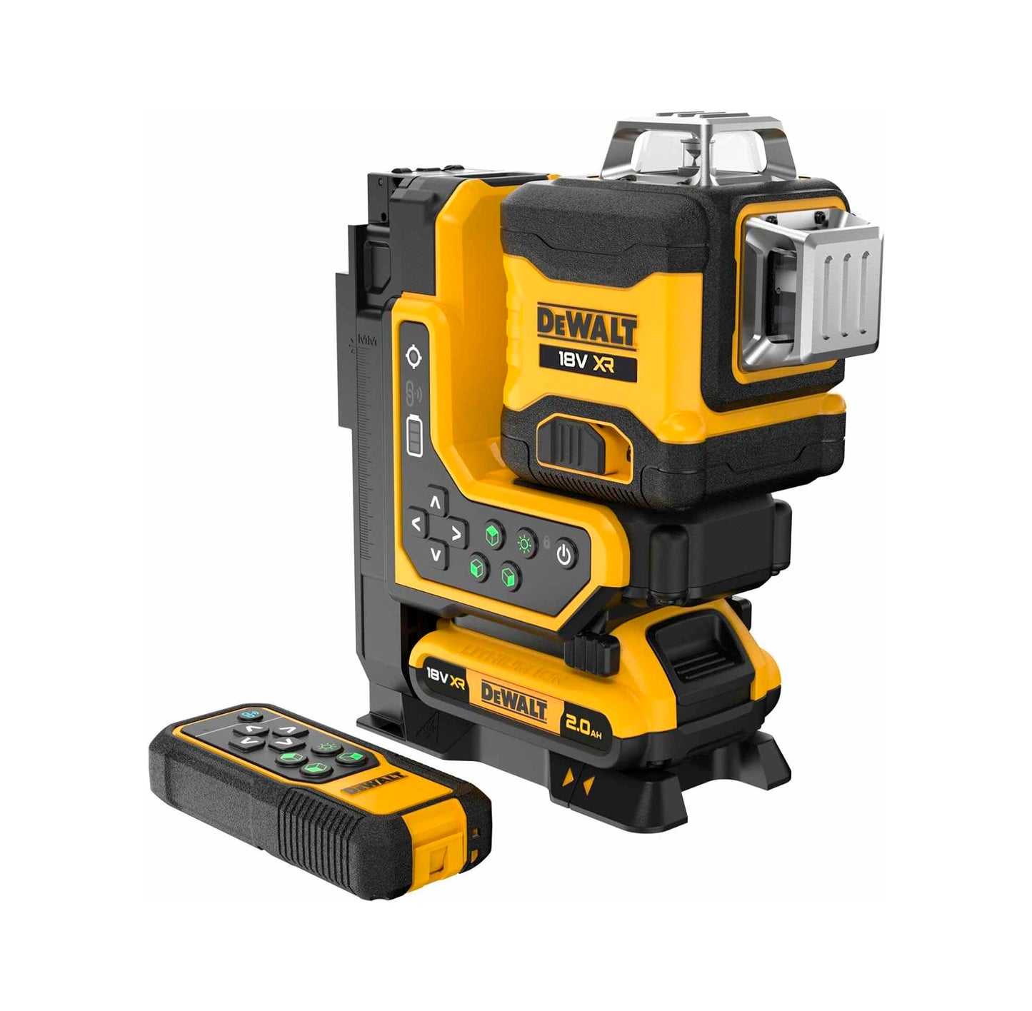 Niveau laser autonivelant vert Dewalt XR 18 V 3 lignes 360° avec télécommande DCLE34035B