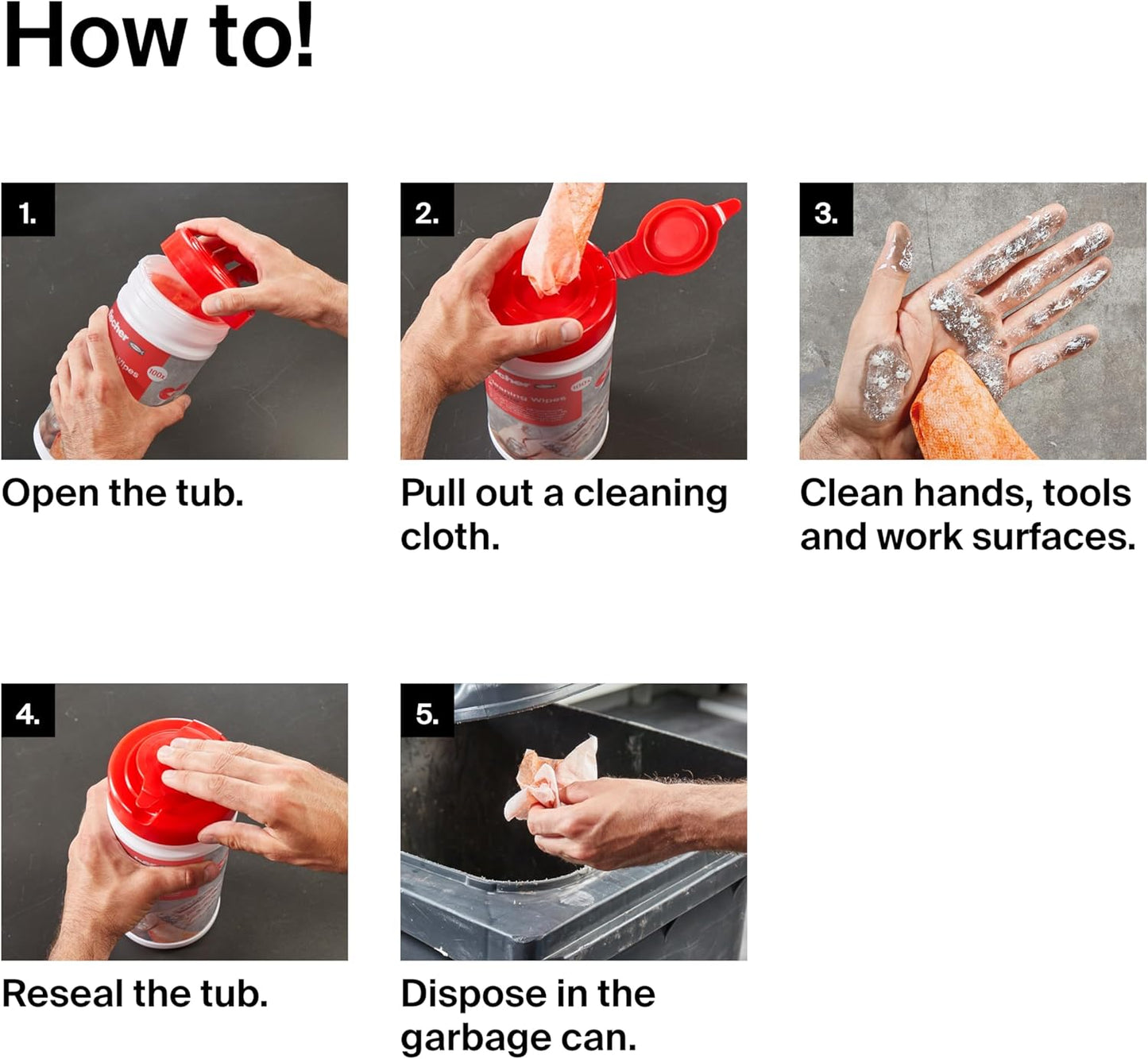 Lingettes nettoyantes Fischer Xtreme 100 pièces