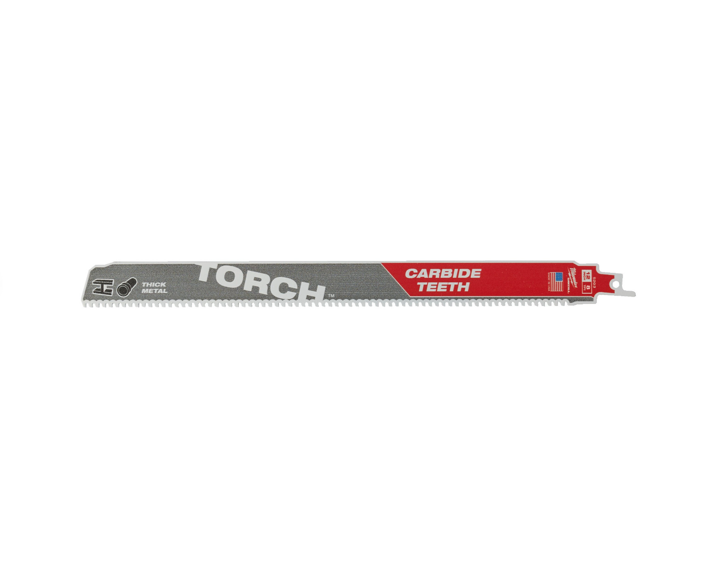 Lames de scie sabre métal robuste TCT Torch Caribe 300x8mm 5 unités Milwaukee