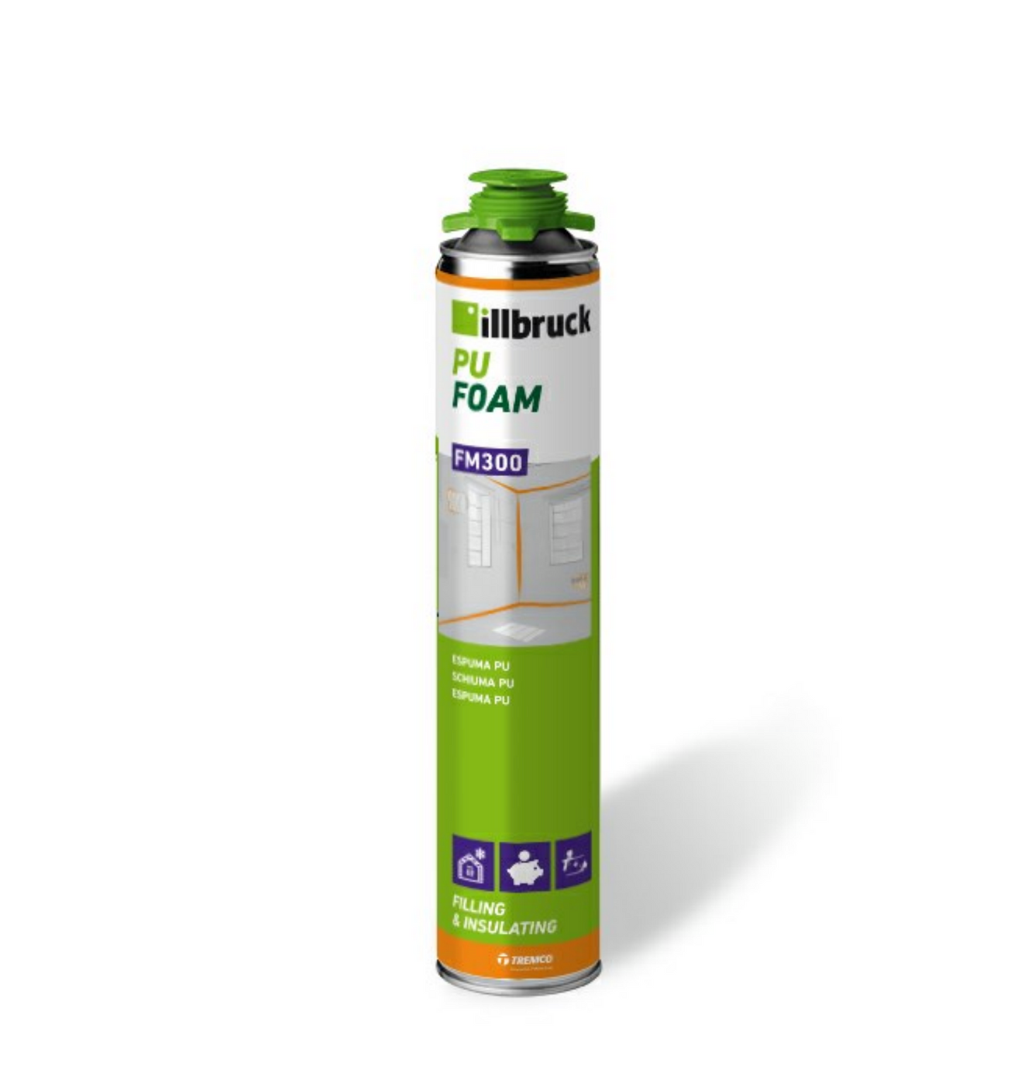 Boîte 12 pcs Bombe Mousse Polyuréthane PU Foam PRO FM300 750ml Illbruck