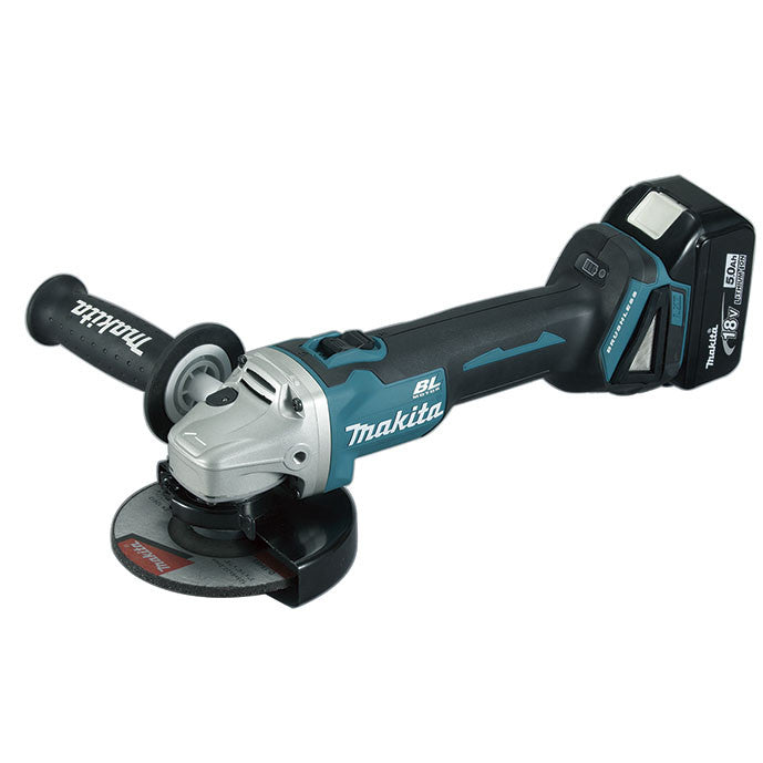 Kit combiné meuleuse DGA504ZJ + marteau léger DHR243RTJ 18 V avec 2 batteries 5,0 Ah et étuis Makita DLX2125TJ1