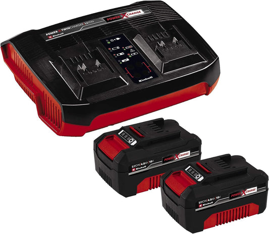 Einhell Power X-Change PXC-Starter-Kit 2x 4.0Ah &amp; Twincharger 4512112
