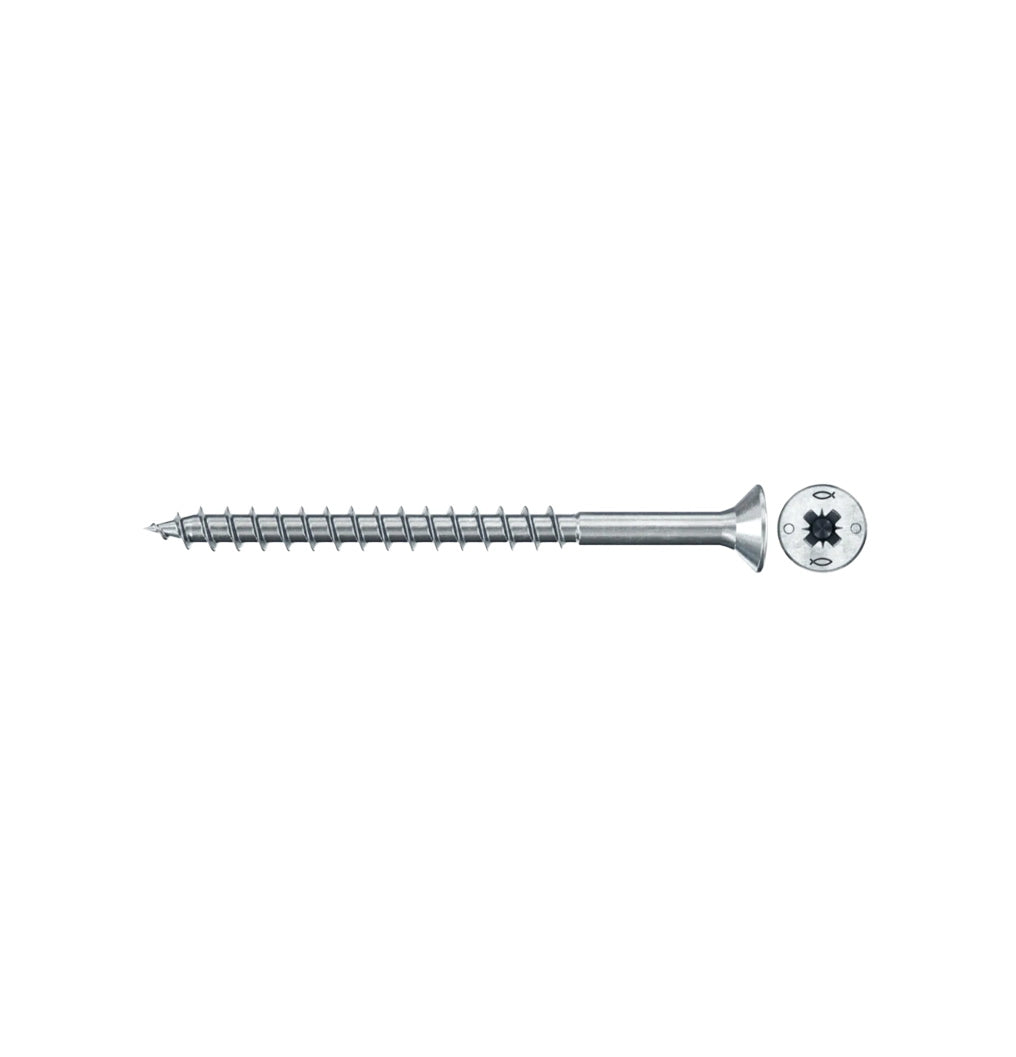 Boîte 200pcs Vis agglo PowerFast FPF II CZP Fraisée PZ et filetage partiel Fischer