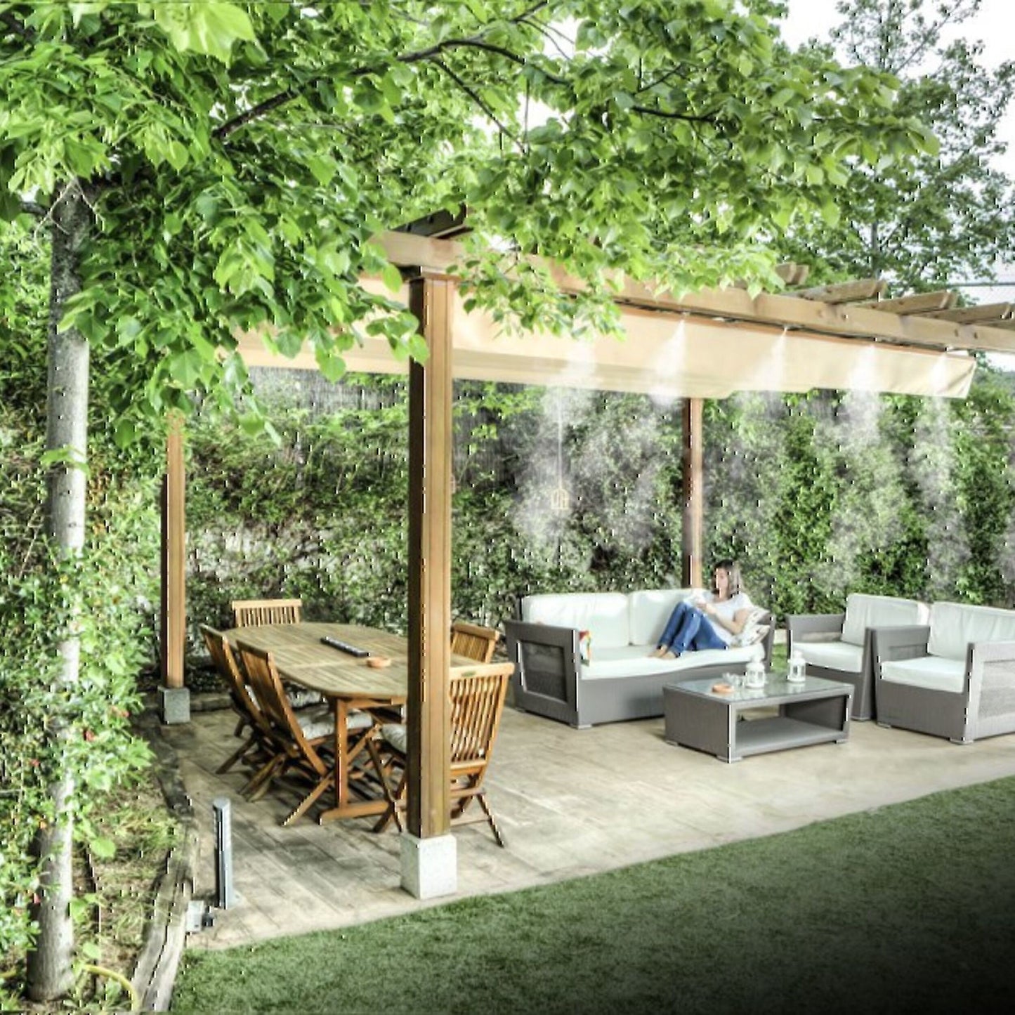 Humidificador Garland 18 difusores 50bar 120W Foggy Garden-V23