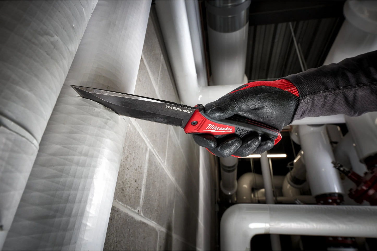 Cuchillo de hoja de acero AUS-8 fija 127mm Milwaukee