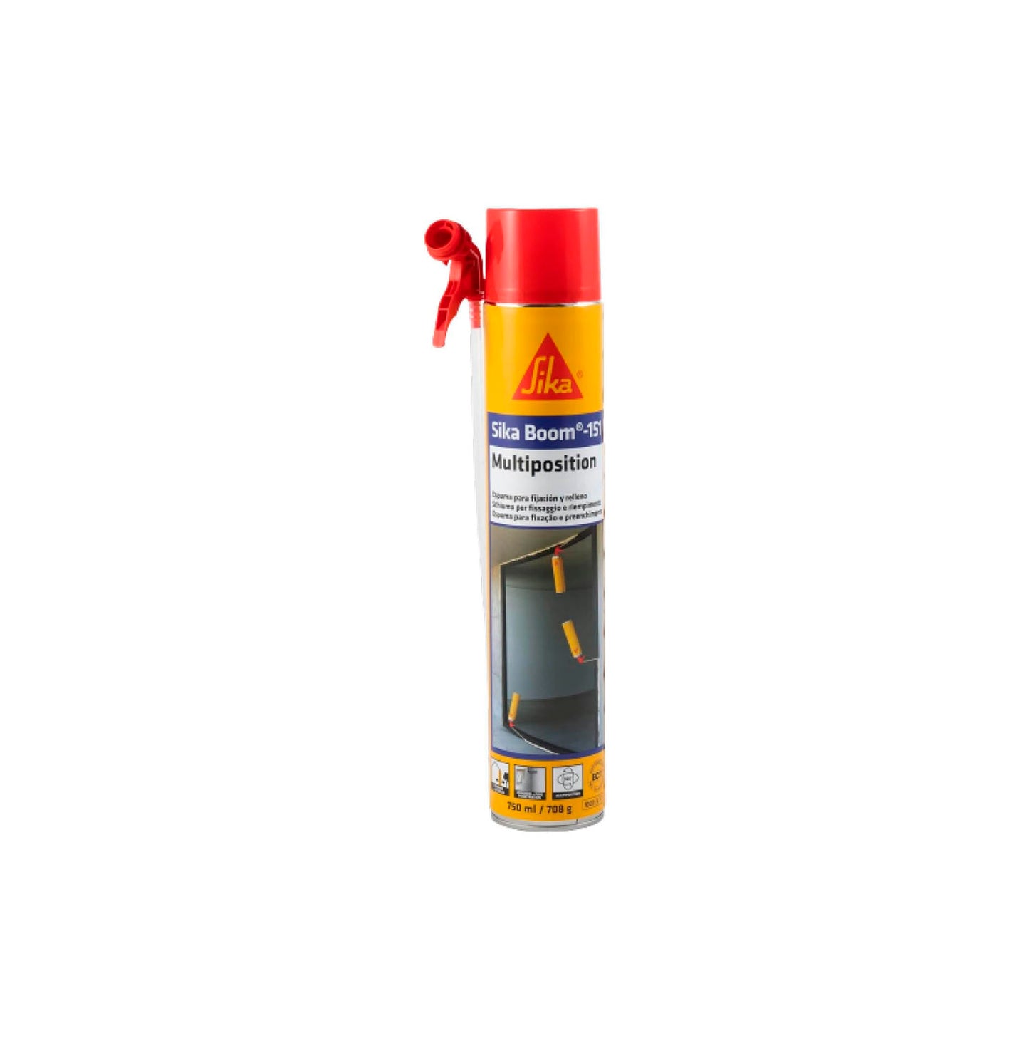 Mousse polyuréthane 750ml Sika Boom-151 Multiposition
