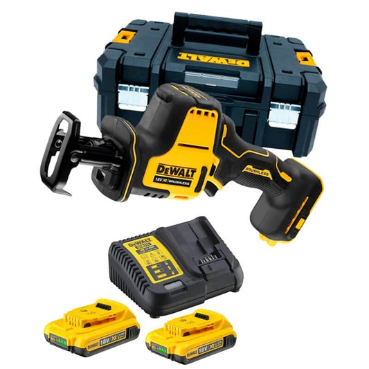 18V Brushless Mini Reciprocating Saw with 2 x 2.0Ah Batteries and Carrying Case Dewalt DCS369D2