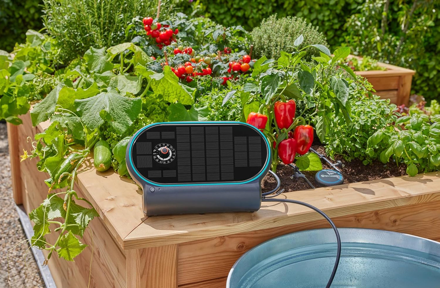 Système d'irrigation solaire automatique AquaBloom L de Gardena 13330-20