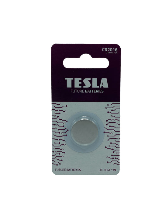 Blister de 1 pile bouton 3V Tesla CR2016