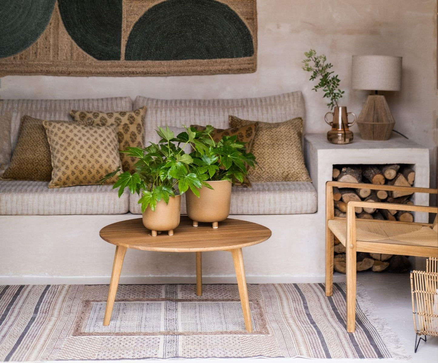 Tapis ethnique en coton 120 x 180 cm Andrea House