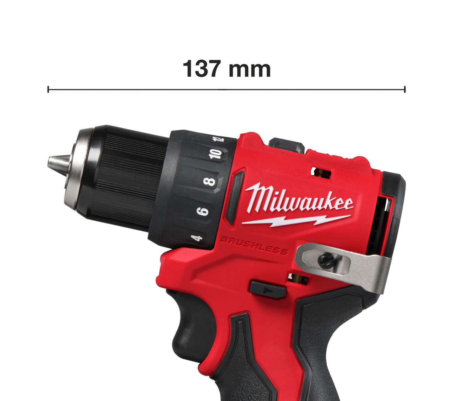 Perceuse-visseuse à percussion + 2 batteries 2.0Ah + Chargeur + Coffret Milwaukee M12 BLDDRC-202C