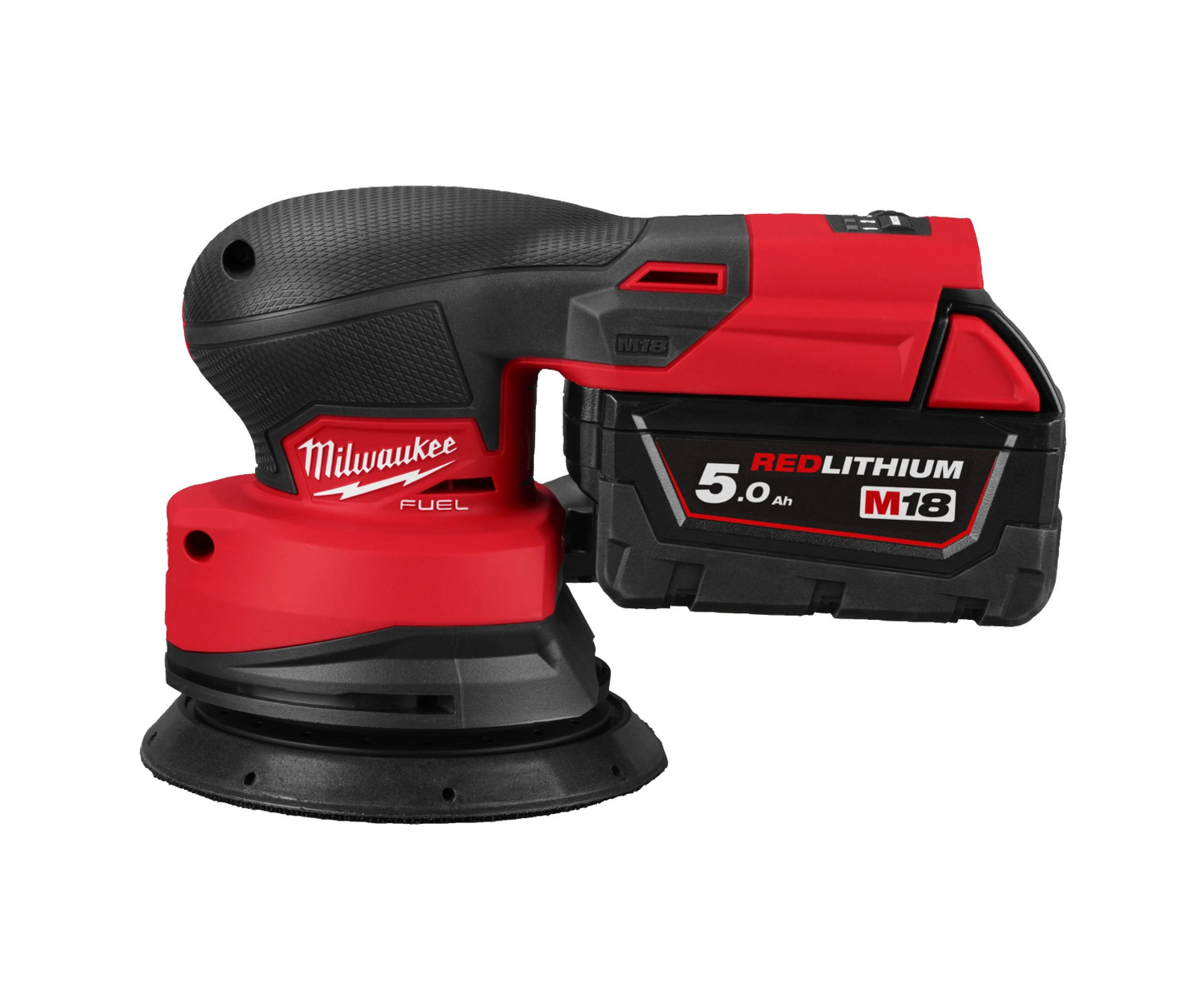 Ponceuse Rotorbitale M18 Carburant 125mm + 2bat 5Ah + Chargeur + Mallette Milwaukee M18 FROS125-502X