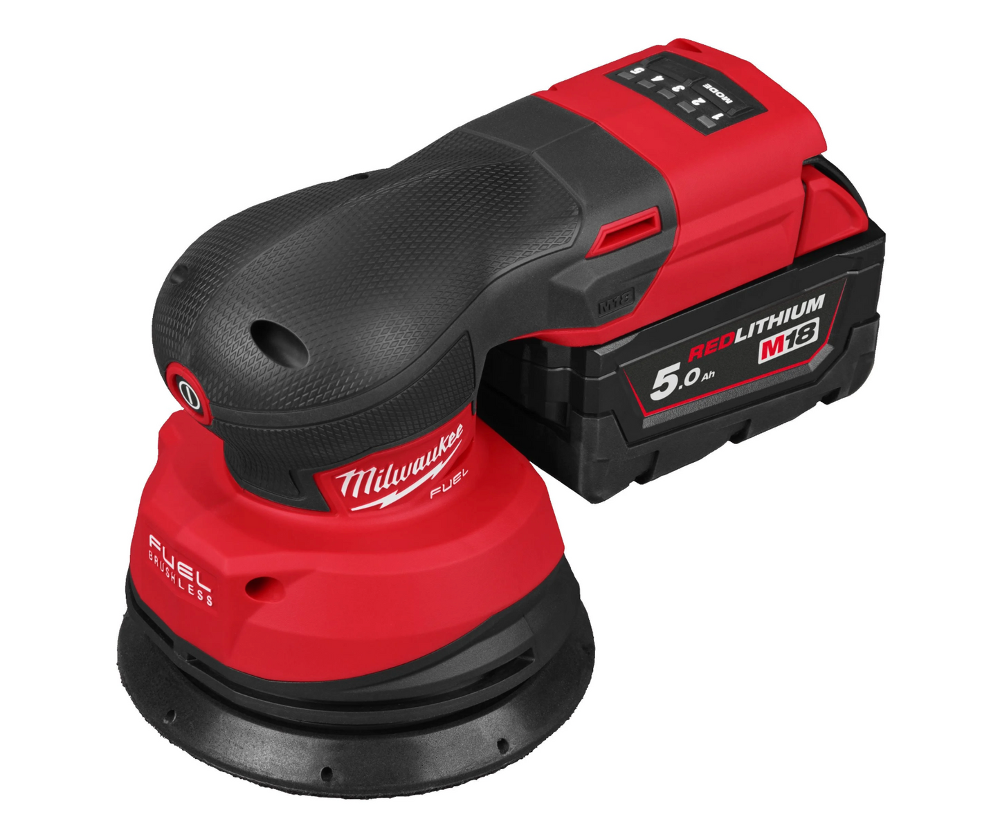 Ponceuse Rotorbitale M18 Carburant 125mm + 2bat 5Ah + Chargeur + Mallette Milwaukee M18 FROS125-502X