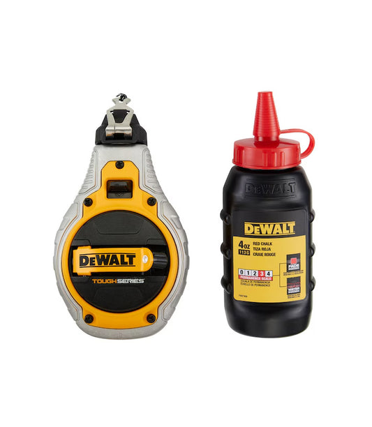 Cordeau à craie de 30 m avec craie rouge Dewalt DWHT48335RC-0