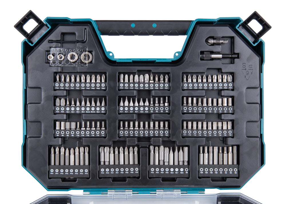 Estuche de brocas y puntas de atornillar Maccess (200 uds) E-22610 Makita