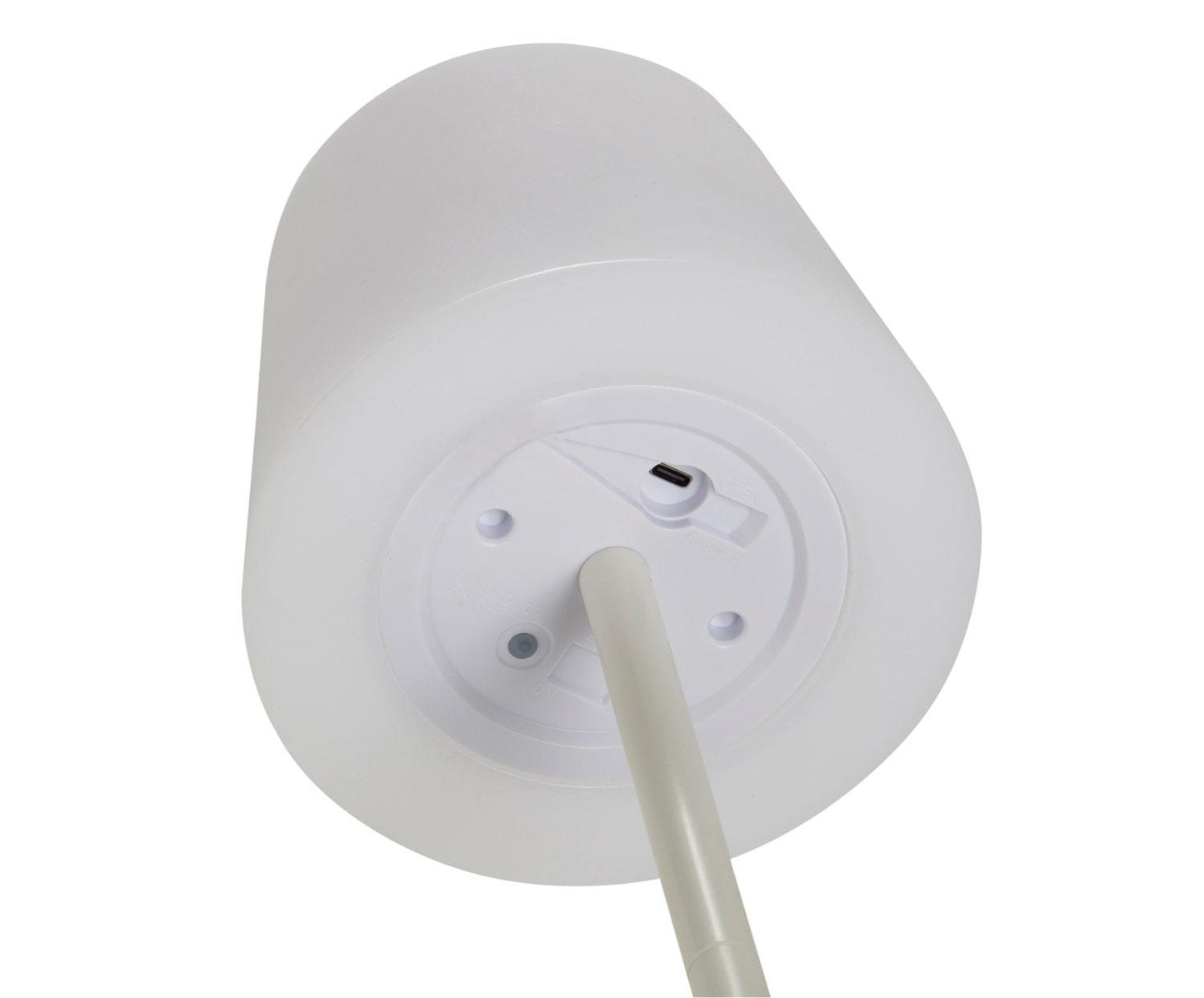 Lampe LED sans fil en métal blanc Andrea House