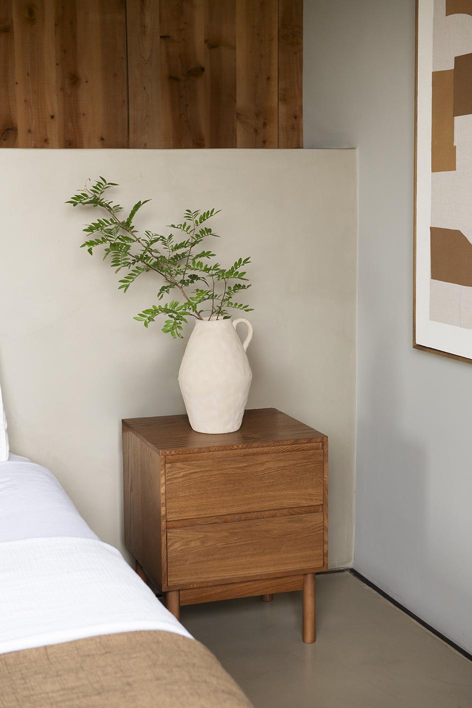 Vase en grès beige Masaka 30 cm Andrea House