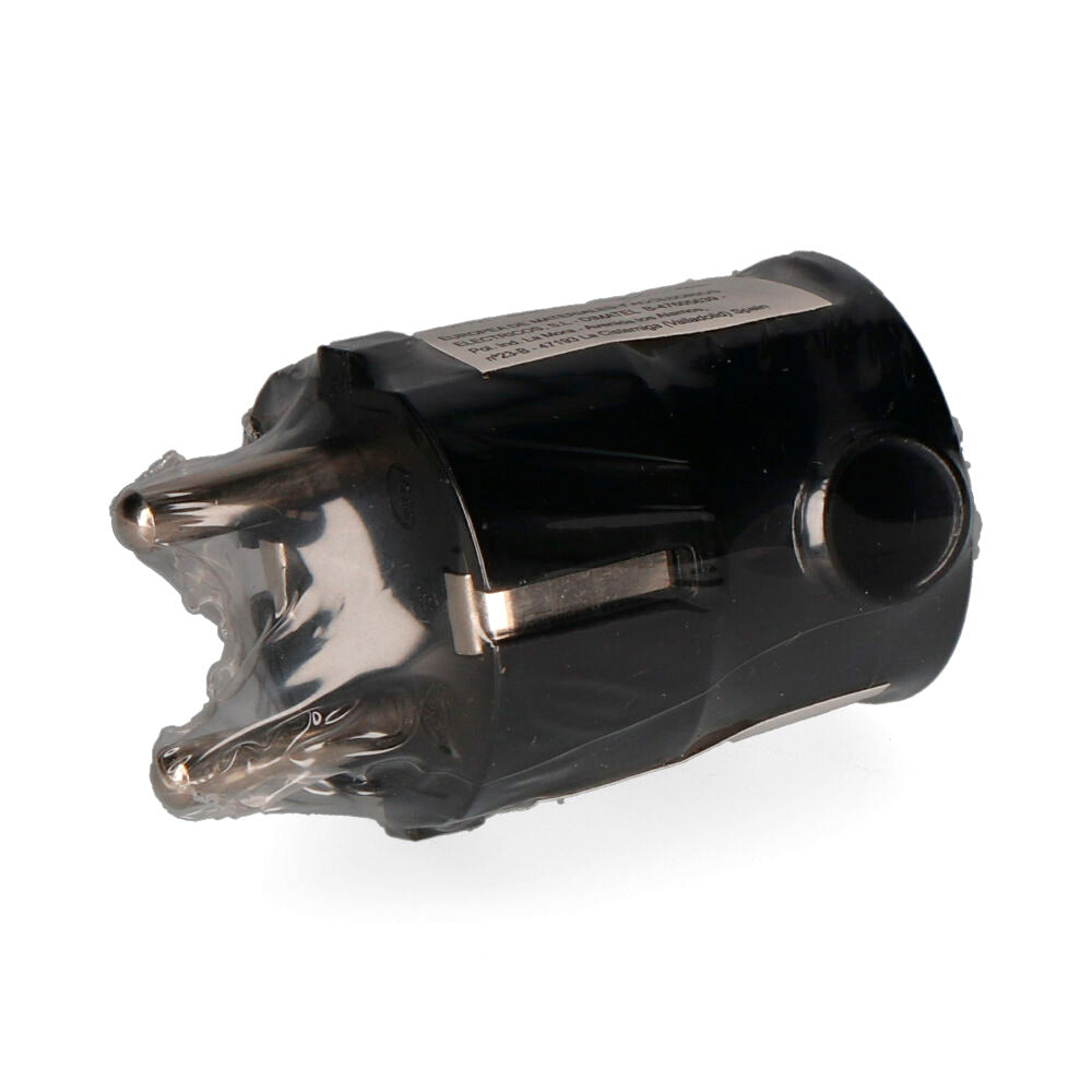Fiche mâle type F 4,8mm 16A T/TL Noire EDM R40005