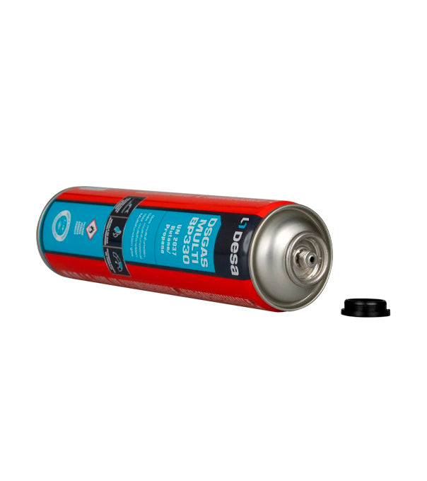 Bouteille de gaz butane/propane avec basculeur 7/16", Desa 330gr DSGAS - MULTI BP330