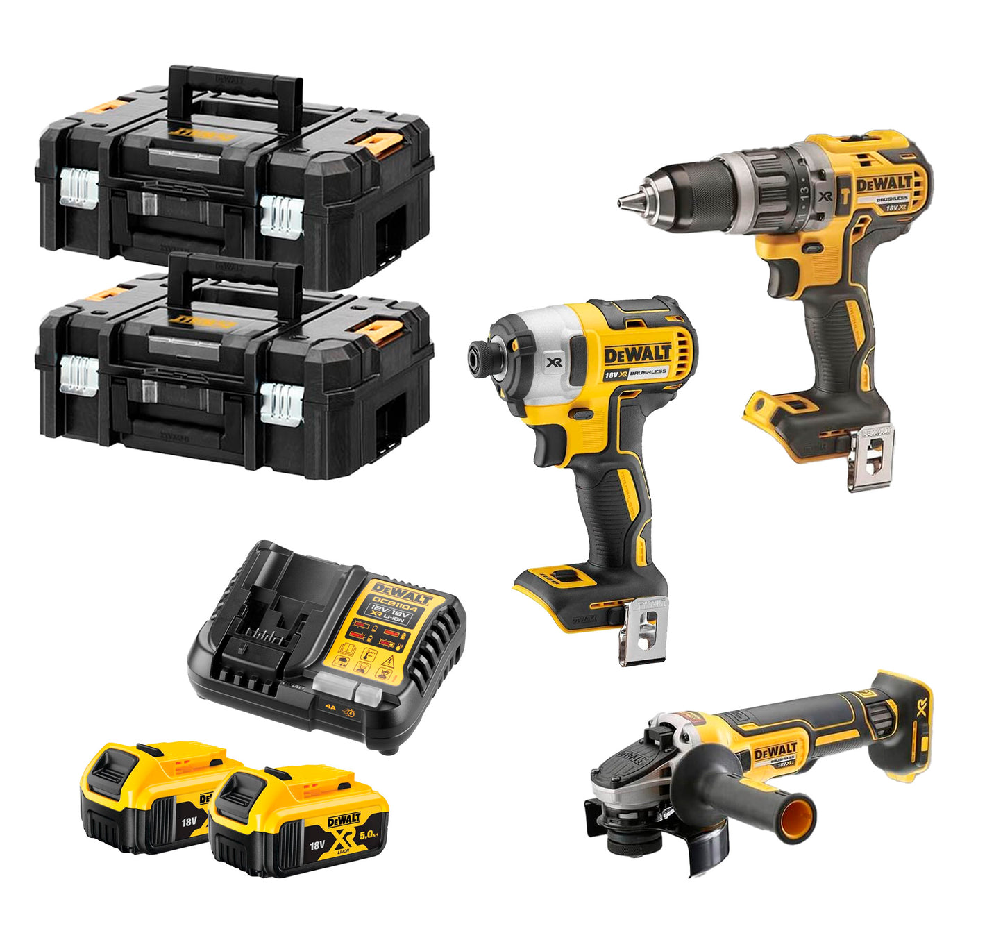 Kit 3 herramientas 18V XR Dewalt DCK384P2T