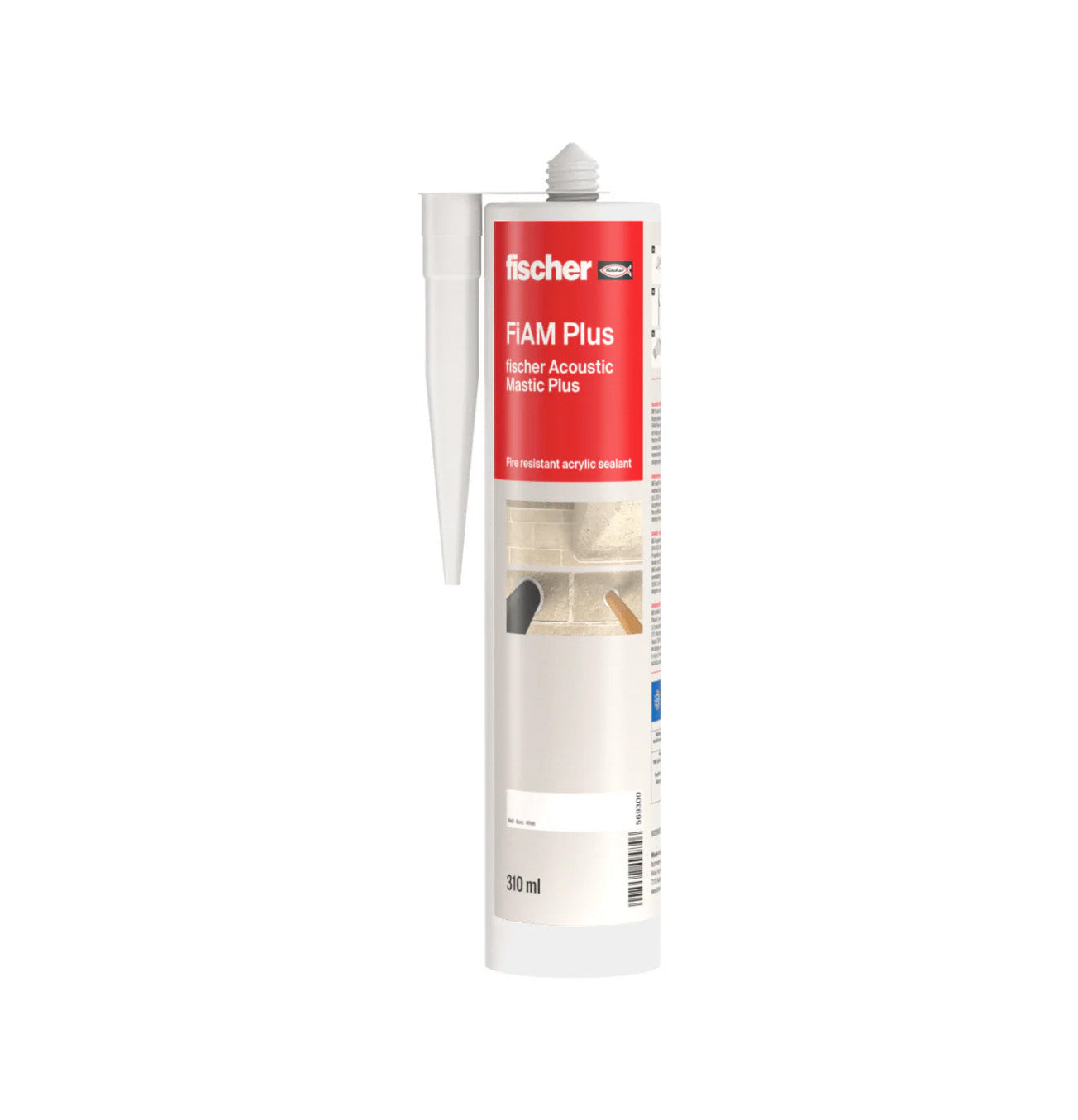 Cartucho Masilla Intumescente Acrílica FIAM Plus 310ml Fischer