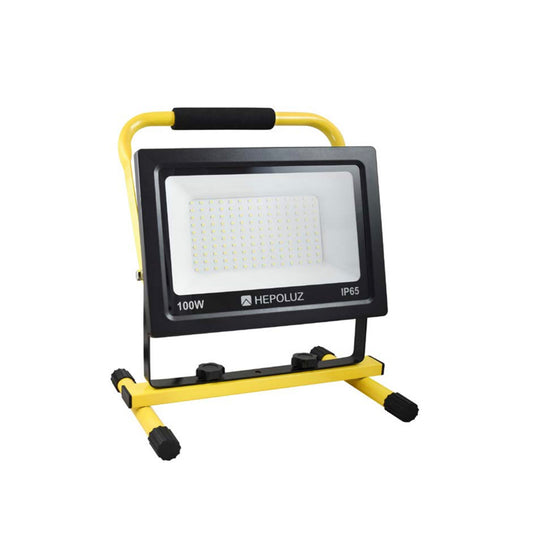 Projecteur LED sur pied 100W 6000K Hepoluz