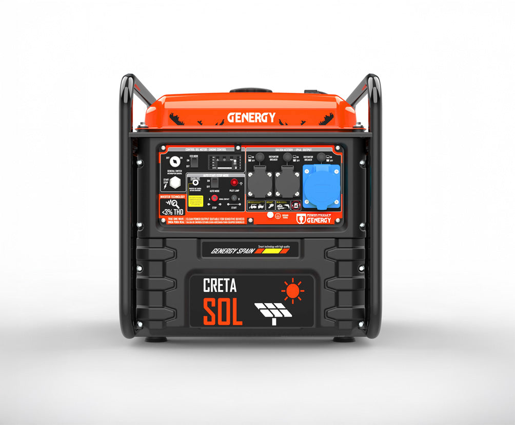 Générateur Inverter 7500 W 230 V 459 cc 4 temps CRETA SOL Genergy