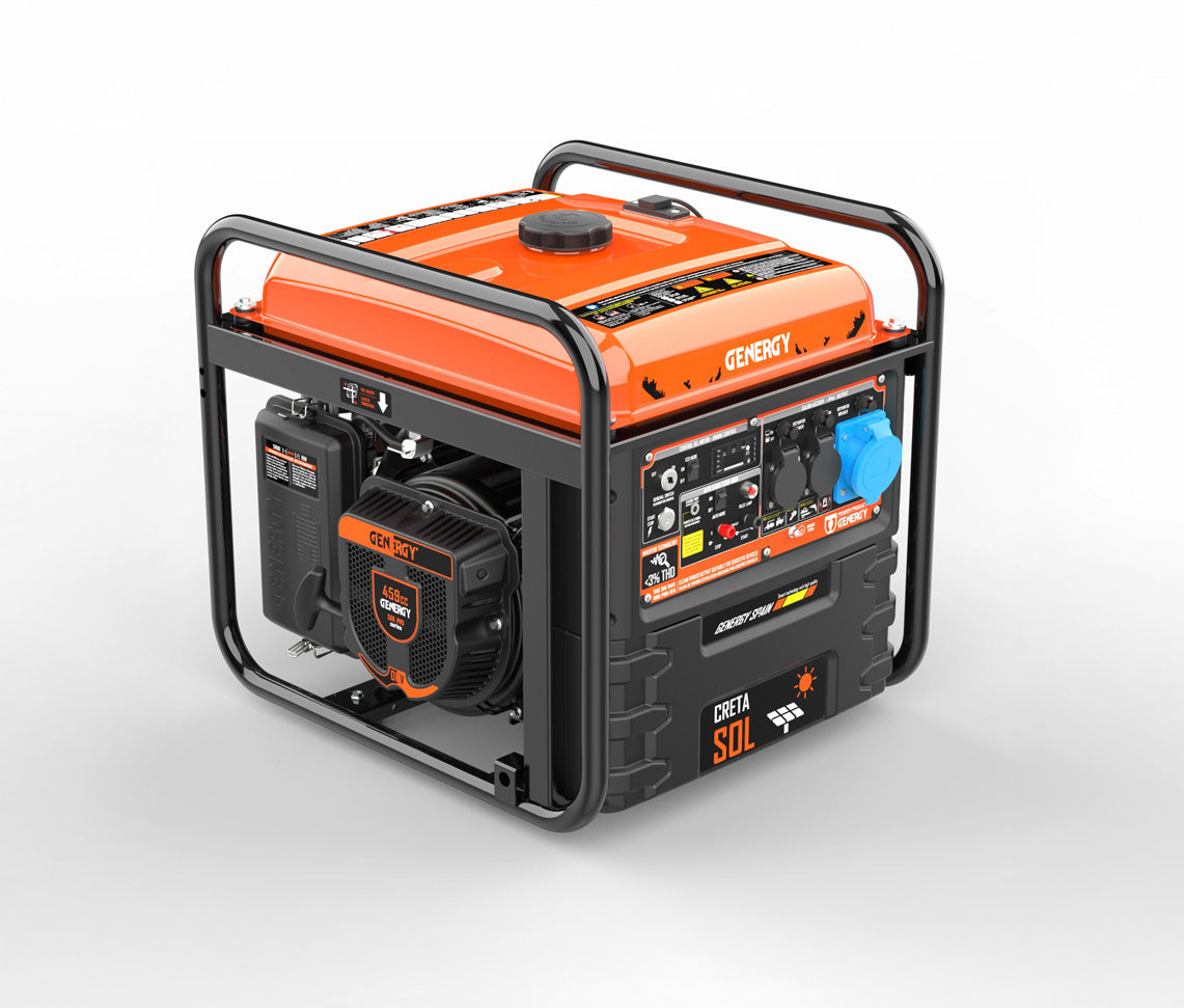 Générateur Inverter 7500 W 230 V 459 cc 4 temps CRETA SOL Genergy