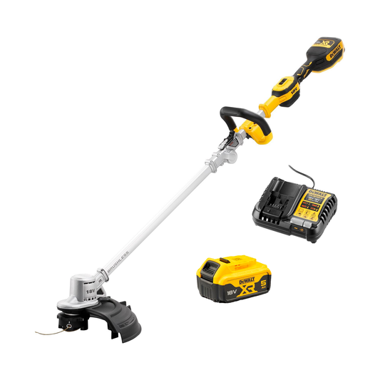 Coupe-bordures Dewalt DCMST561P1 XR 18 V, poignée pliable de 36 cm, batterie et chargeur inclus