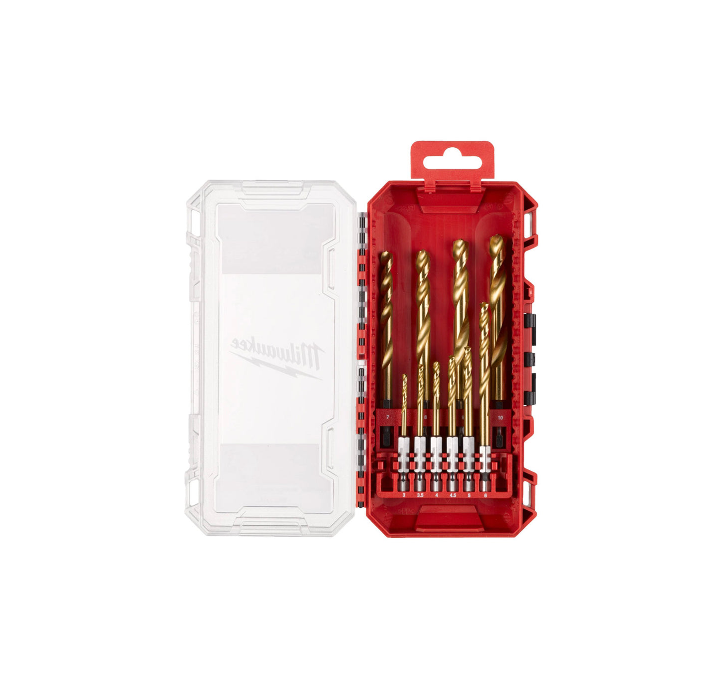 Estuche 10 brocas SHOCKWAVE HSS-G TIN RED HEX Milwaukee