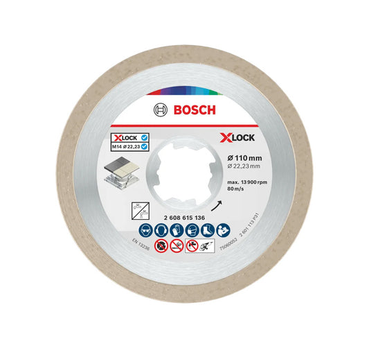 Disque à tronçonner Bosch Ceramic 110 mm X-Lock