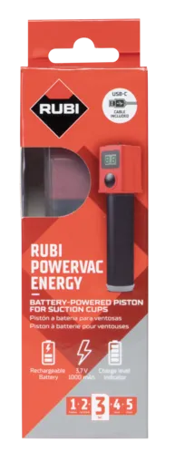 Convertisseur manuel Powerbac Energy Rubi vers ventouse électrique