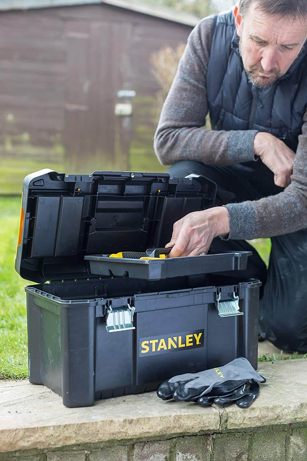 Caja de herramientas de plástico Stanley 19"/48cm con cierre metálico STST1-75521 STANLEY - 10