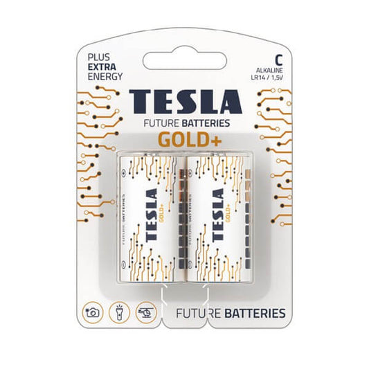 Blister 2 pilas Tesla C GOLD+ LR14